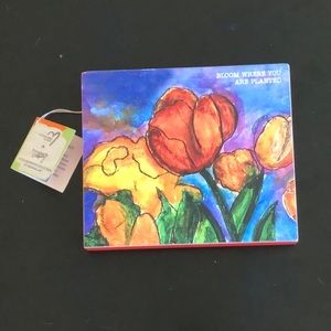 Wooden Bloom Where You Are Planted Sign